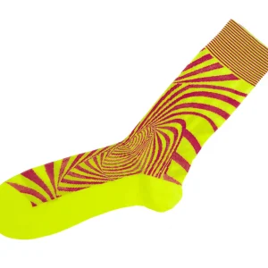 Accessories^Fluevog Shoes Ford Vog Socks | Optical Illusion Sock Yellow/Orange