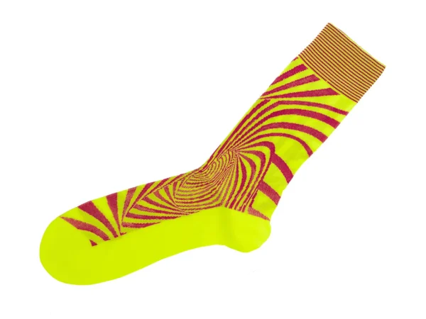 Accessories^Fluevog Shoes Ford Vog Socks | Optical Illusion Sock Yellow/Orange