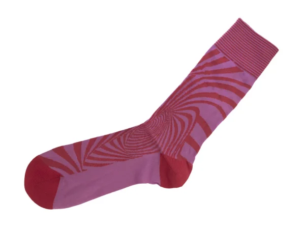 Accessories^Fluevog Shoes Ford Vog Socks | Optical Illusion Sock Purple/Red