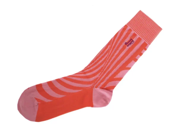 Accessories^Fluevog Shoes Ford Vog Socks | Optical Illusion Sock Pink/Orange