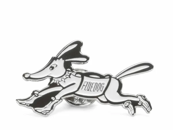 Accessories^Fluevog Shoes Freddy The Fluedog Pin | Enamel Pin Silver/White