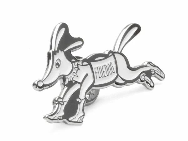 Accessories^Fluevog Shoes Freddy The Fluedog Pin | Enamel Pin Silver/White