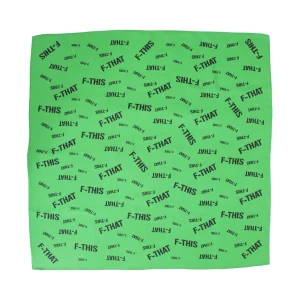 Accessories^Fluevog Shoes F-This Bandana Scarf | Wool And Silk Headscarf Green/Black