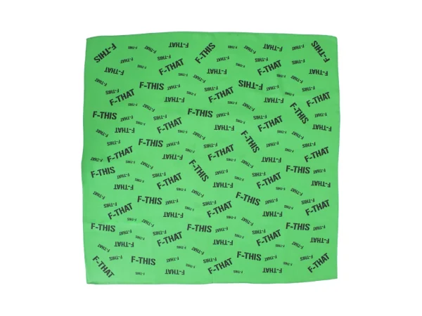 Accessories^Fluevog Shoes F-This Bandana Scarf | Wool And Silk Headscarf Green/Black