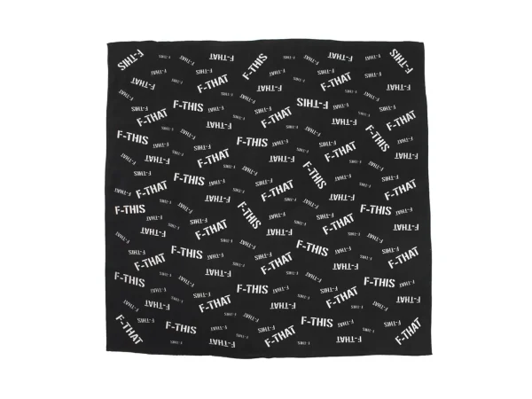 Accessories^Fluevog Shoes F-This Bandana Scarf | Wool And Silk Headscarf Black/White