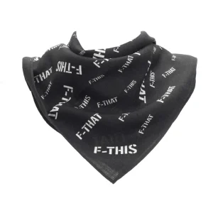 Accessories^Fluevog Shoes F-This Bandana Scarf | Wool And Silk Headscarf Black/White