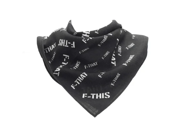 Accessories^Fluevog Shoes F-This Bandana Scarf | Wool And Silk Headscarf Black/White