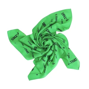 Accessories^Fluevog Shoes F-This Bandana Scarf | Wool And Silk Headscarf Green/Black