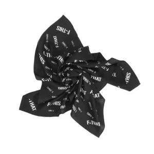 Accessories^Fluevog Shoes F-This Bandana Scarf | Wool And Silk Headscarf Black/White