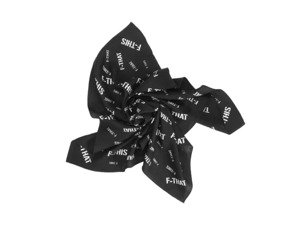 Accessories^Fluevog Shoes F-This Bandana Scarf | Wool And Silk Headscarf Black/White