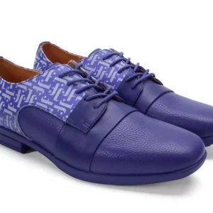 Men's^Fluevog Shoes Fuller | Colourblock Lace-Up Shoe Purple