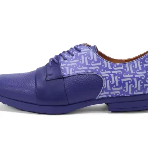 Men's^Fluevog Shoes Fuller | Colourblock Lace-Up Shoe Purple