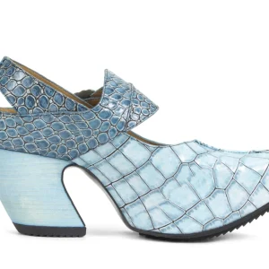 Women's^Fluevog Shoes Generator | Platform Slingback Heel Blue Croc