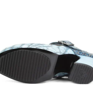 Women's^Fluevog Shoes Generator | Platform Slingback Heel Blue Croc