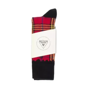 Accessories^Fluevog Shoes Hazel Vog Socks | Knit Plaid Sock Red
