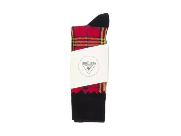 Accessories^Fluevog Shoes Hazel Vog Socks | Knit Plaid Sock Red