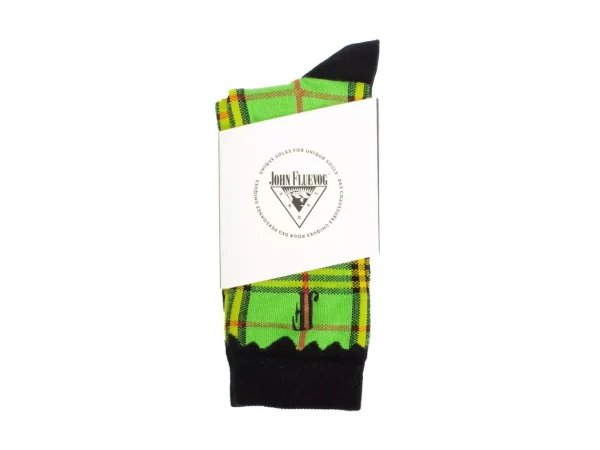 Accessories^Fluevog Shoes Hazel Vog Socks | Knit Plaid Sock Green