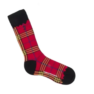 Accessories^Fluevog Shoes Hazel Vog Socks | Knit Plaid Sock Red