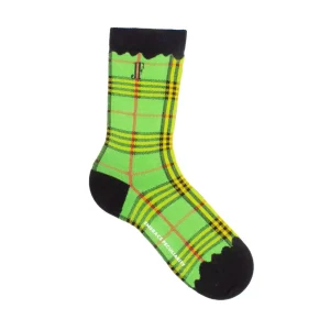 Accessories^Fluevog Shoes Hazel Vog Socks | Knit Plaid Sock Green