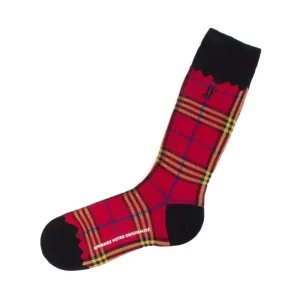 Accessories^Fluevog Shoes Hazel Vog Socks | Knit Plaid Sock Red