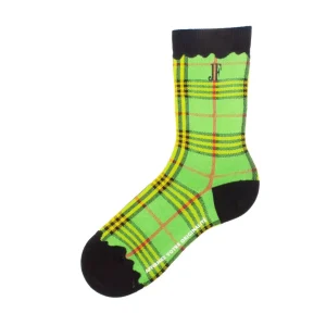 Accessories^Fluevog Shoes Hazel Vog Socks | Knit Plaid Sock Green