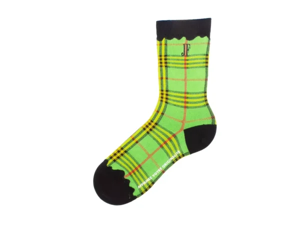 Accessories^Fluevog Shoes Hazel Vog Socks | Knit Plaid Sock Green