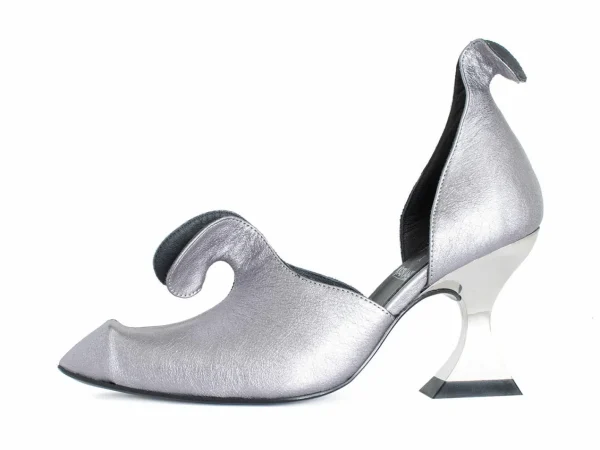 Women's^Fluevog Shoes Jan Jansen | Metallic D'Orsay Pump Silver