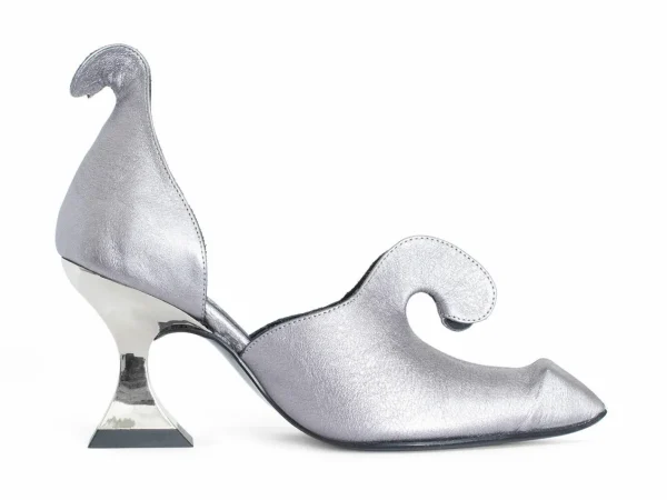 Women's^Fluevog Shoes Jan Jansen | Metallic D'Orsay Pump Silver