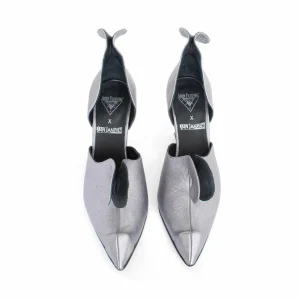 Women's^Fluevog Shoes Jan Jansen | Metallic D'Orsay Pump Silver