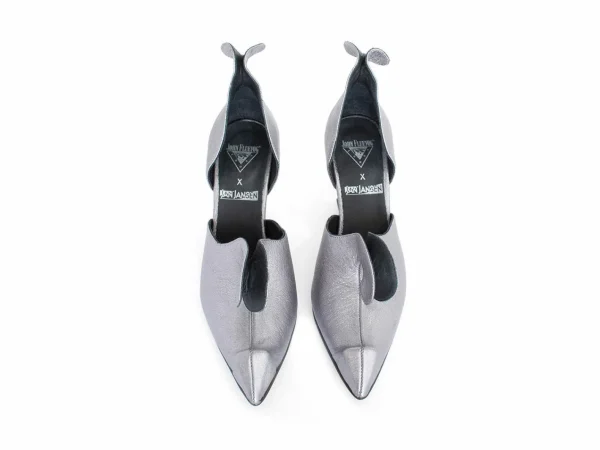Women's^Fluevog Shoes Jan Jansen | Metallic D'Orsay Pump Silver