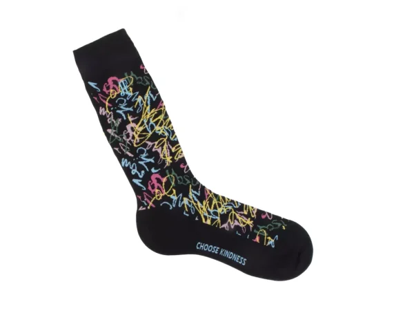 Accessories^Fluevog Shoes Juniper Vog Socks | Abstract Knit Sock Black/Multi