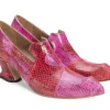 Women's^Fluevog Shoes Kaija | Loafer Heel With Hearts Pink/Red