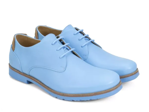Men's^Fluevog Shoes Kenn | Contrast Derby Shoe Blue