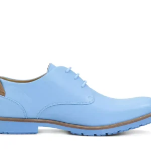 Men's^Fluevog Shoes Kenn | Contrast Derby Shoe Blue