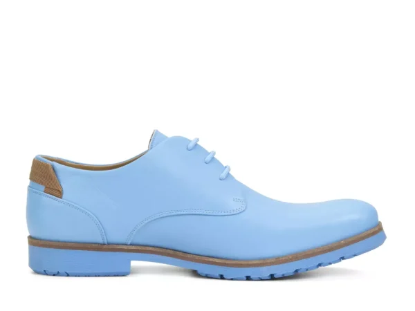 Men's^Fluevog Shoes Kenn | Contrast Derby Shoe Blue