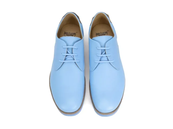 Men's^Fluevog Shoes Kenn | Contrast Derby Shoe Blue