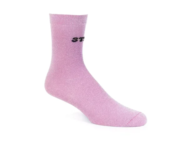 Accessories^Fluevog Shoes Kermit Vog Socks | Solid-Coloured Lurex Sock Pink/Black