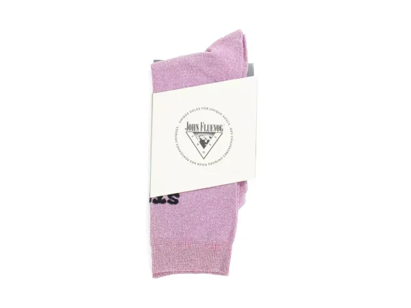Accessories^Fluevog Shoes Kermit Vog Socks | Solid-Coloured Lurex Sock Pink/Black