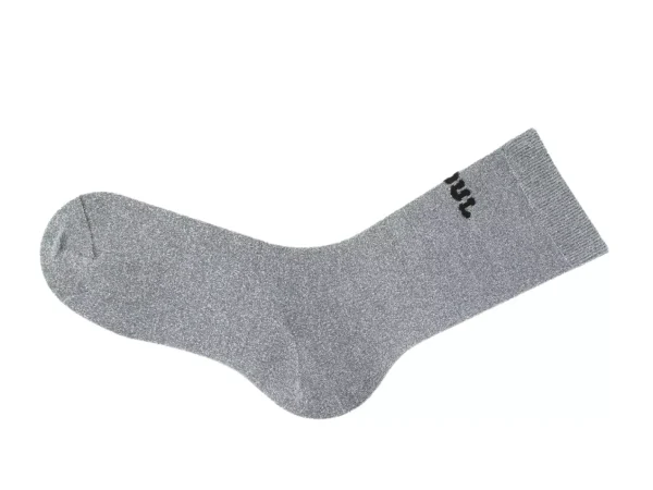 Accessories^Fluevog Shoes Kermit Vog Socks | Solid-Coloured Lurex Sock Silver/Black