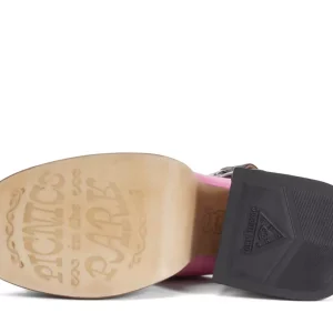Women's^Fluevog Shoes Kerry | Slingback Platform Sandal Burgundy/Pink