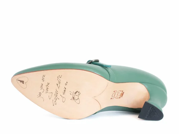 Women's^Fluevog Shoes Kit | Minimalistic Padded Pump Green