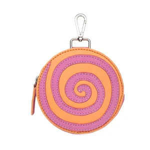 Accessories^Fluevog Shoes Kitty | Round Clip-On Pouch Peach/Pink