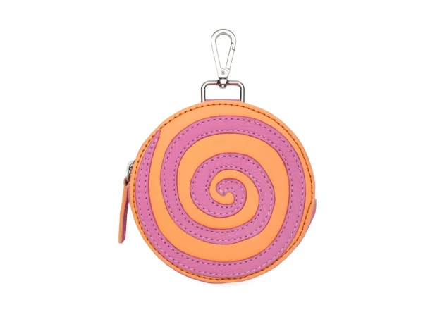 Accessories^Fluevog Shoes Kitty | Round Clip-On Pouch Peach/Pink