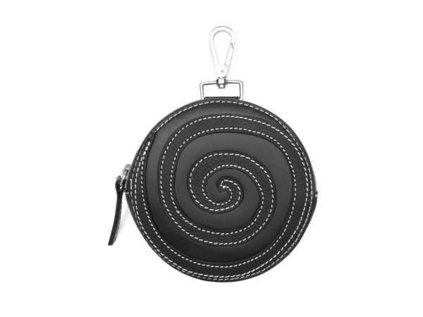 Men's^Fluevog Shoes Kitty | Round Clip-On Pouch Black