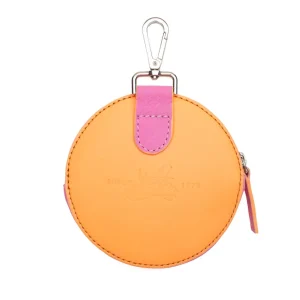 Accessories^Fluevog Shoes Kitty | Round Clip-On Pouch Peach/Pink