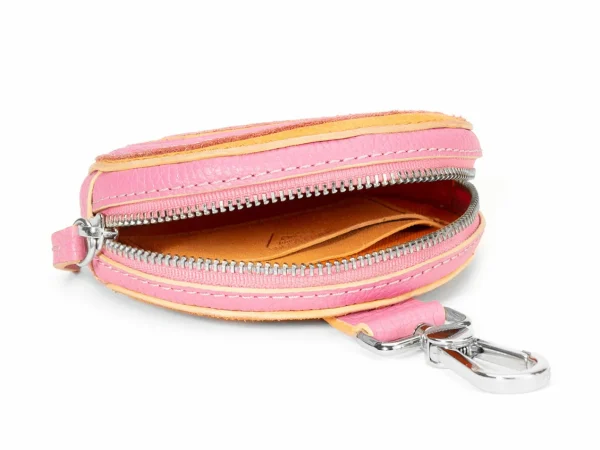 Accessories^Fluevog Shoes Kitty | Round Clip-On Pouch Peach/Pink