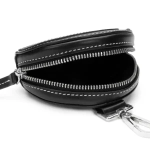 Men's^Fluevog Shoes Kitty | Round Clip-On Pouch Black