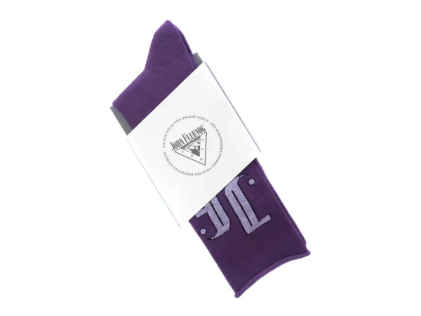 Accessories^Fluevog Shoes Large Monogram Vog Socks | Jf Monogram Sock Purple