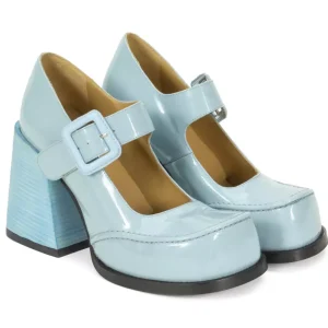 Women's^Fluevog Shoes Laurie | Platform Mary Jane Blue