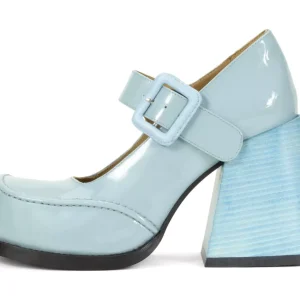 Women's^Fluevog Shoes Laurie | Platform Mary Jane Blue